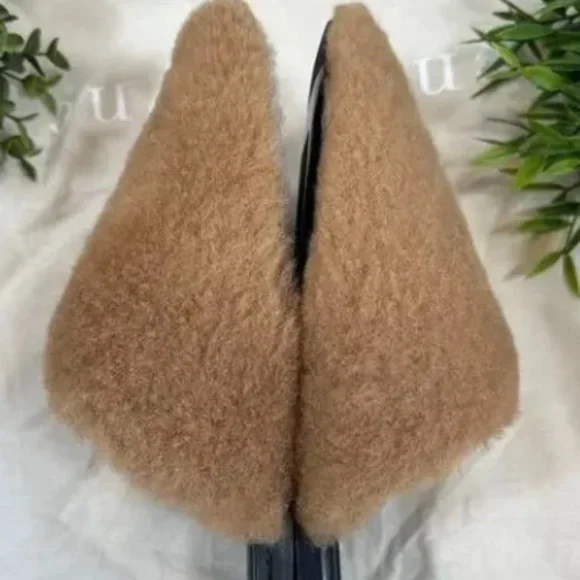Jenni Kayne Shearling Mules Size 39 US 9, new without box - Picture 3 of 3